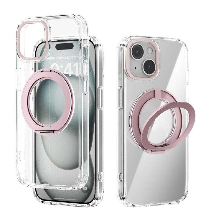 ABEEL MagSafe Q-LUCK Pivot Bracket Transparent Phone Case, For iPhone 13 Pro Max, For iPhone 13 P...