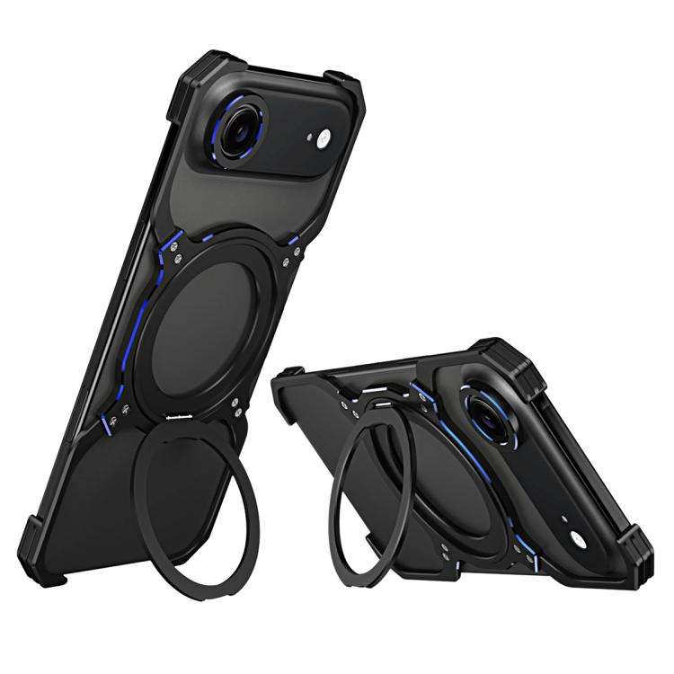 Mechanical Arm Borderless MagSafe Holder Metal Phone Case, For iPhone Air
