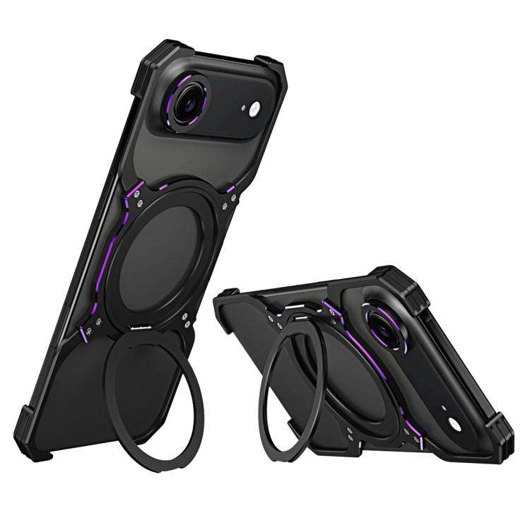 Mechanical Arm Borderless MagSafe Holder Metal Phone Case, For iPhone Air