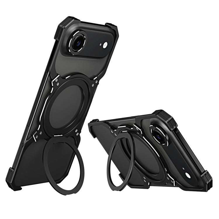 Mechanical Arm Borderless MagSafe Holder Metal Phone Case, For iPhone Air