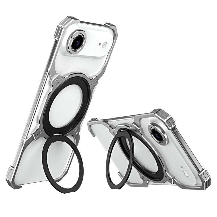 Mechanical Arm Borderless MagSafe Holder Metal Phone Case, For iPhone Air