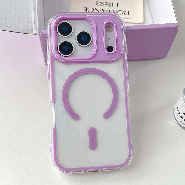 Large Hole Camera Macaron Transparency MagSafe Phone Case, For iPhone 17 Pro Max, For iPhone 17 P...