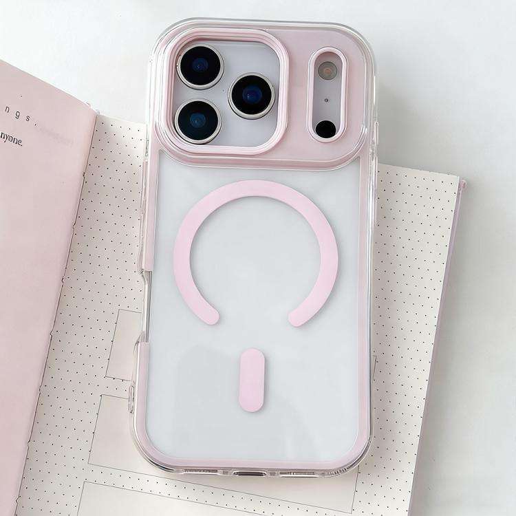 Large Hole Camera Macaron Transparency MagSafe Phone Case, For iPhone 17 Pro Max, For iPhone 17 P...