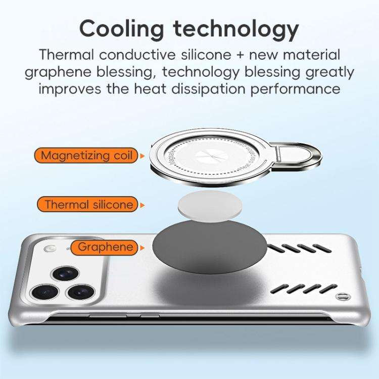 Ice Sense Series Graphene Cooling MagSafe Holder Phone Case, For iPhone 17 Pro Max, For iPhone 17...
