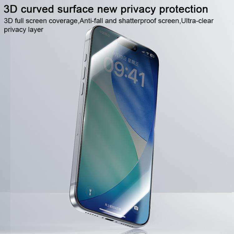 Benks Zero Curve Edge Privacy Tempered Screen Protector, For iPhone 17 Pro Max, For iPhone 17, Fo...