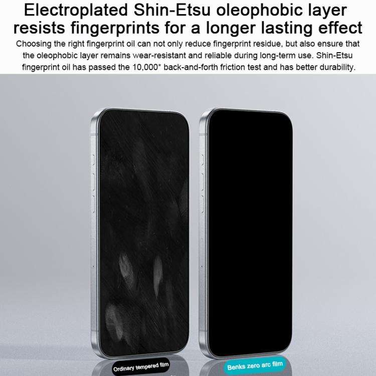 Benks Zero Curve Edge Privacy Tempered Screen Protector, For iPhone 17 Pro Max, For iPhone 17, Fo...