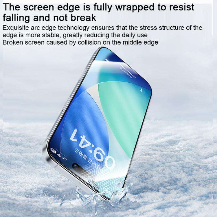 Benks Zero Curve Edge Privacy Tempered Screen Protector, For iPhone 17 Pro Max, For iPhone 17, Fo...