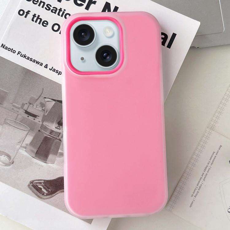 Jelly Color Matte Feel PC Hybrid TPU Phone Case, For iPhone 15 Pro Max, For iPhone 15 Pro, For iP...