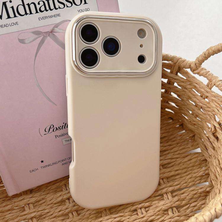 Fat Dun Solid Color Metal Photo Frame TPU Phone Case, For iPhone 17 Pro Max, For iPhone 17 Pro, F...