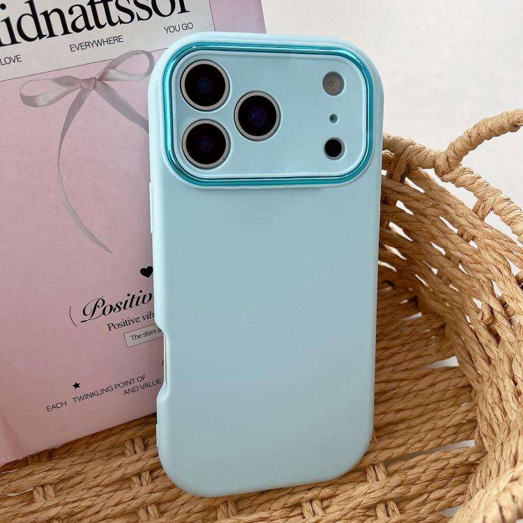 Fat Dun Solid Color Metal Photo Frame TPU Phone Case, For iPhone 17 Pro Max, For iPhone 17 Pro, F...