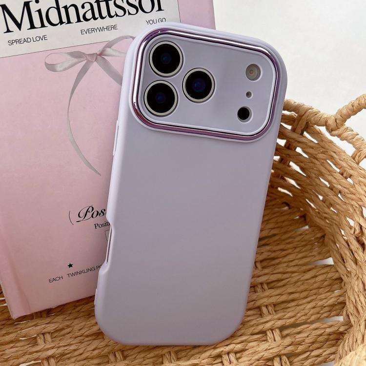 Fat Dun Solid Color Metal Photo Frame TPU Phone Case, For iPhone 17 Pro Max, For iPhone 17 Pro, F...