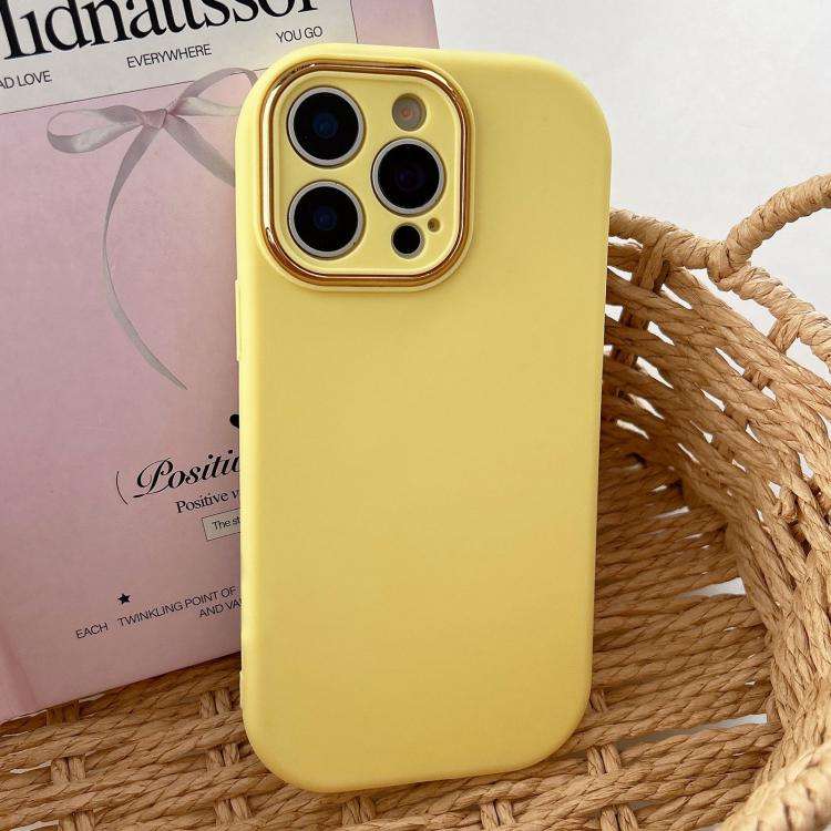 Fat Dun Solid Color Metal Photo Frame TPU Phone Case, For iPhone 16 Plus, For iPhone 16, For iPho...