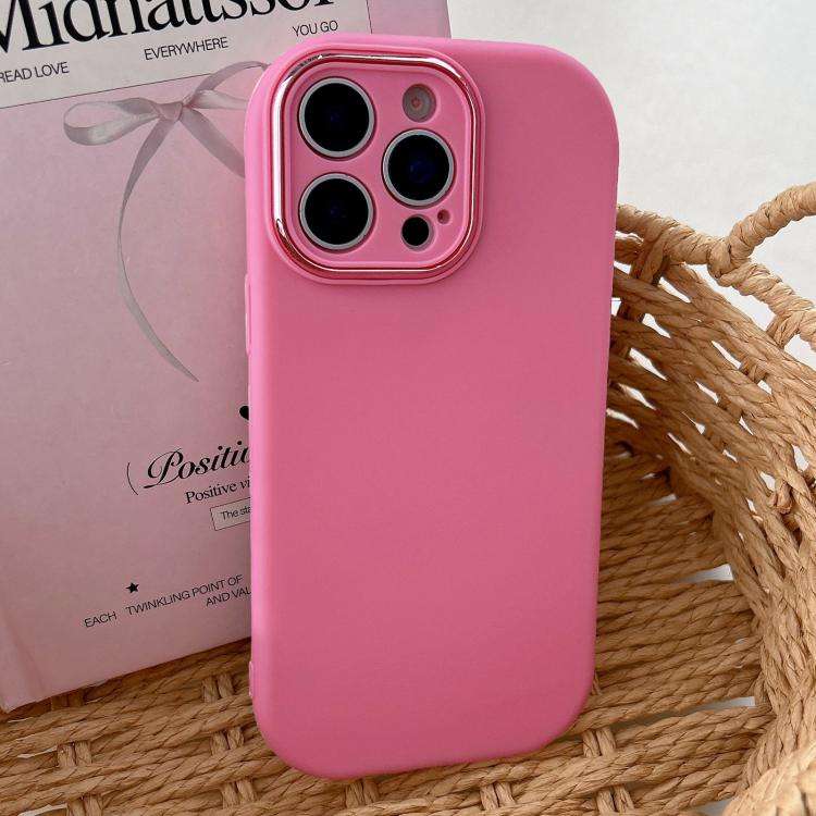 Fat Dun Solid Color Metal Photo Frame TPU Phone Case, For iPhone 16 Plus, For iPhone 16, For iPho...