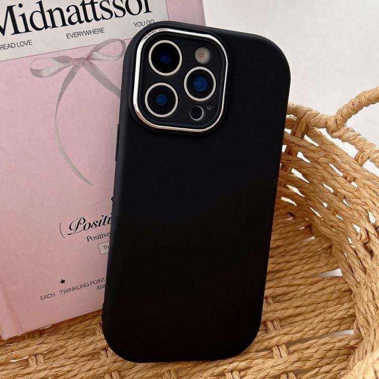 Fat Dun Solid Color Metal Photo Frame TPU Phone Case, For iPhone 16 Plus, For iPhone 16, For iPho...