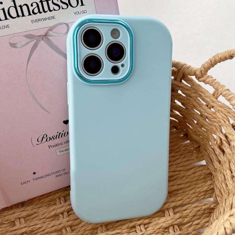 Fat Dun Solid Color Metal Photo Frame TPU Phone Case, For iPhone 16 Plus, For iPhone 16, For iPho...