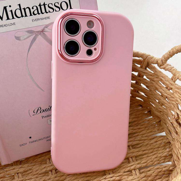 Fat Dun Solid Color Metal Photo Frame TPU Phone Case, For iPhone 14 Plus, For iPhone 14, For iPho...