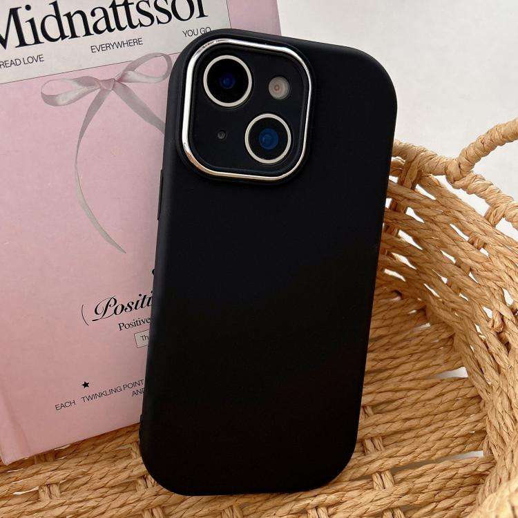 Fat Dun Solid Color Metal Photo Frame TPU Phone Case, For iPhone 13, For iPhone 12, For iPhone 12...