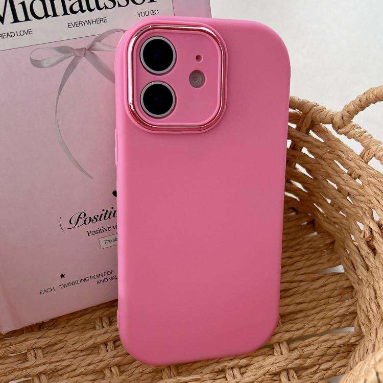 Fat Dun Solid Color Metal Photo Frame TPU Phone Case, For iPhone 13, For iPhone 12, For iPhone 12...