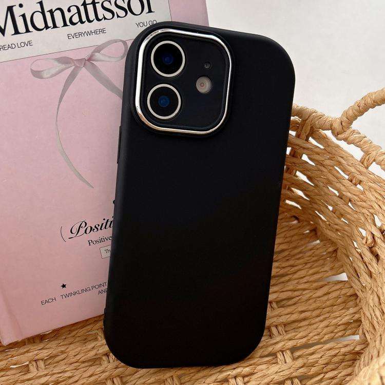 Fat Dun Solid Color Metal Photo Frame TPU Phone Case, For iPhone 13, For iPhone 12, For iPhone 12...