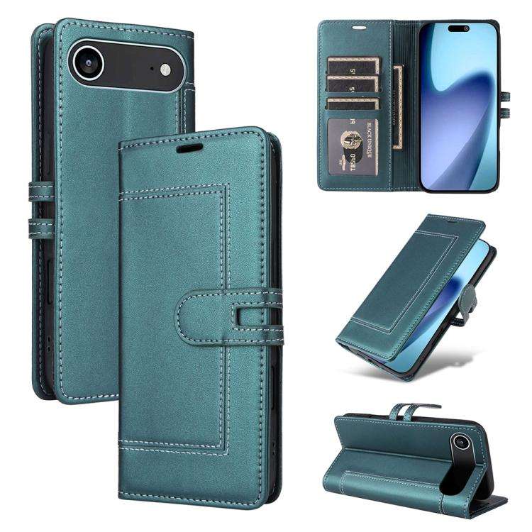 Stitched Magnetic Buckle Leather Phone Case, For iPhone 17e / 16e, For iPhone 17 Pro Max, For iPh...