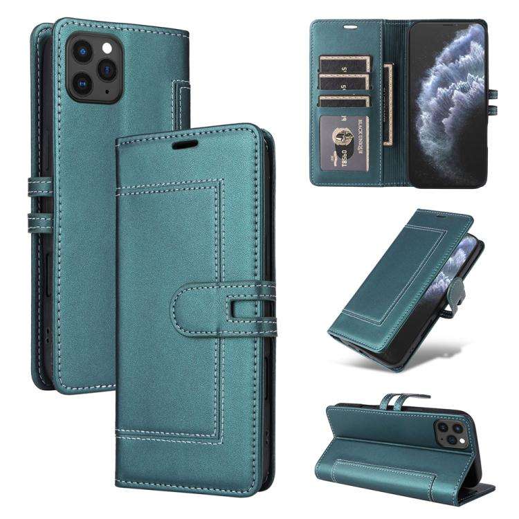 Stitched Magnetic Buckle Leather Phone Case, For iPhone 17e / 16e, For iPhone 17 Pro Max, For iPh...