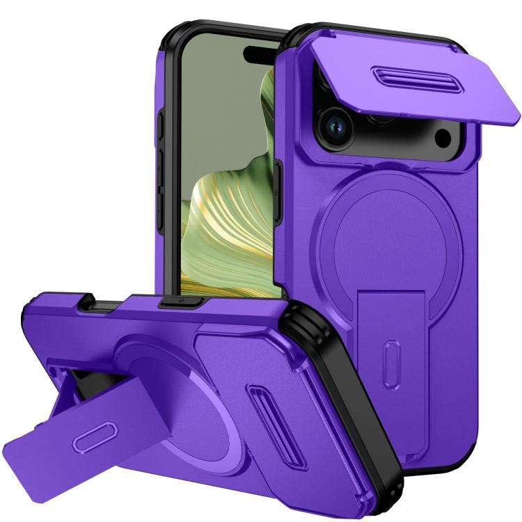 Sliding Camshield MagSafe Holder Phone Case, For iPhone 18, For iPhone 18 Pro, For iPhone 18 Pro ...