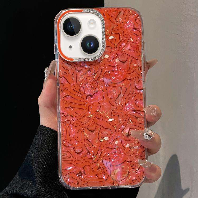 Ink Rhythm Colorful Shell Pattern TPU Hybrid IMD Phone Case, For iPhone 14 / 13, For iPhone 14 Pr...