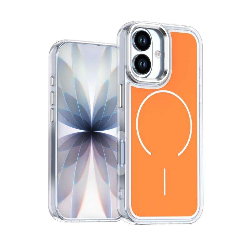 Electroplated Dual Color PC Hybrid TPU Soft Frame MagSafe Phone Case, For iPhone 18 Pro / 17 Pro,...