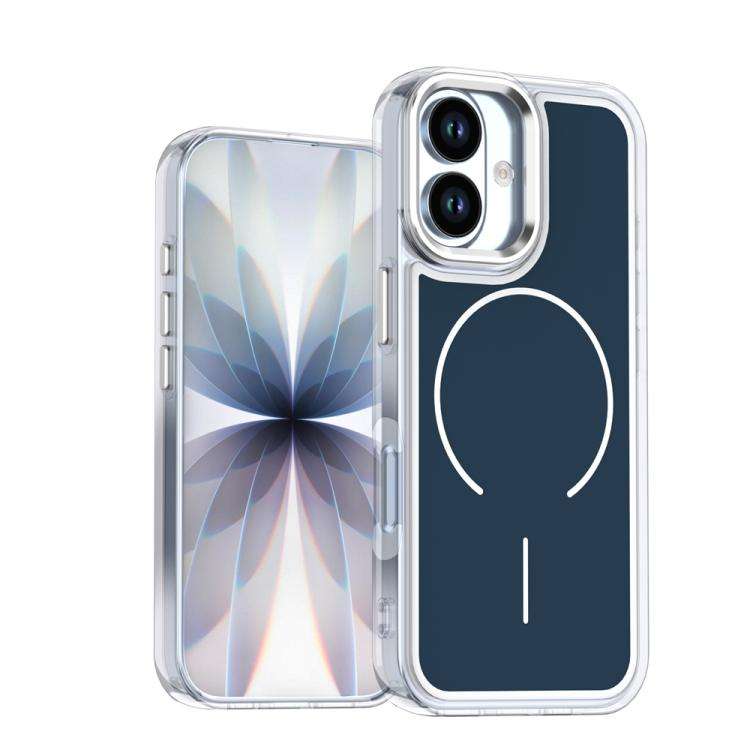 Electroplated Dual Color PC Hybrid TPU Soft Frame MagSafe Phone Case, For iPhone 18 Pro / 17 Pro,...