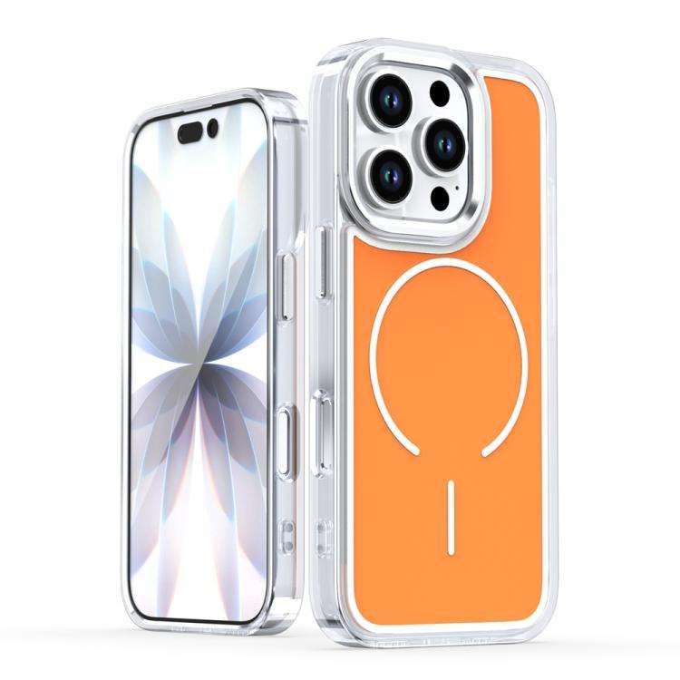 Electroplated Dual Color PC Hybrid TPU Soft Frame MagSafe Phone Case, For iPhone 18 Pro / 17 Pro,...