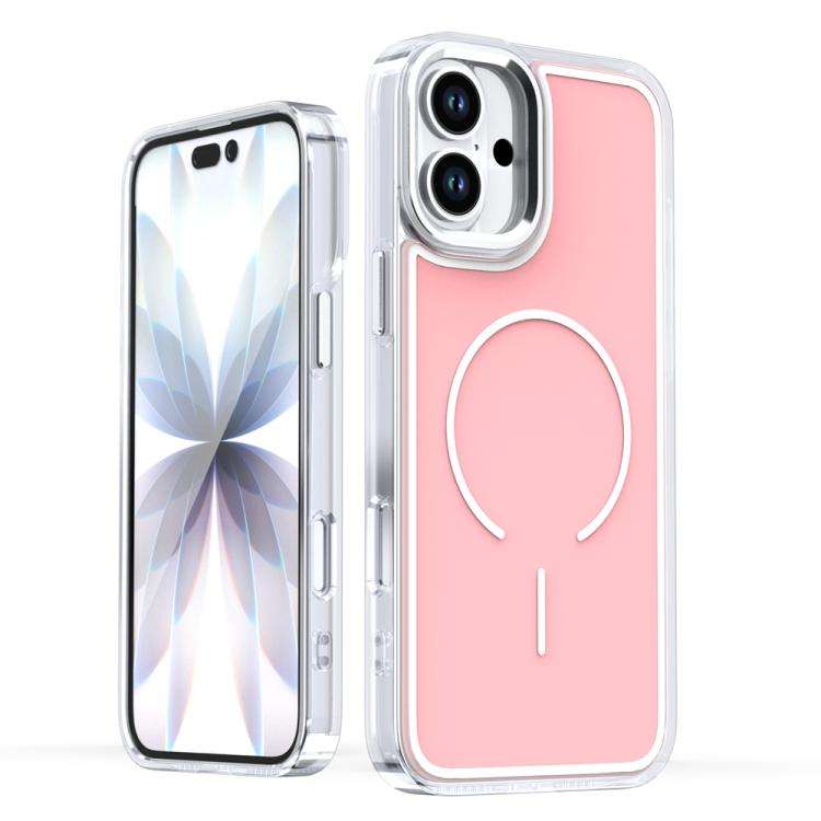 Electroplated Dual Color PC Hybrid TPU Soft Frame MagSafe Phone Case, For iPhone 18 Pro / 17 Pro,...