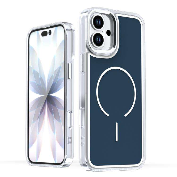Electroplated Dual Color PC Hybrid TPU Soft Frame MagSafe Phone Case, For iPhone 18 Pro / 17 Pro,...