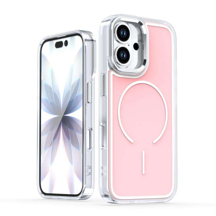 Electroplated Dual Color PC Hybrid TPU Soft Frame MagSafe Phone Case, For iPhone 18 Pro / 17 Pro,...