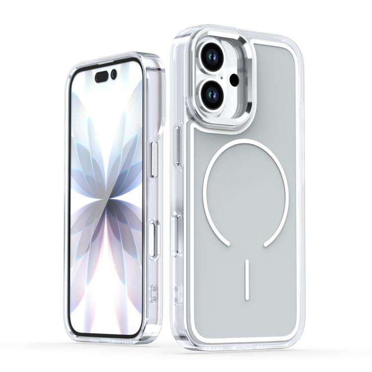 Electroplated Dual Color PC Hybrid TPU Soft Frame MagSafe Phone Case, For iPhone 18 Pro / 17 Pro,...