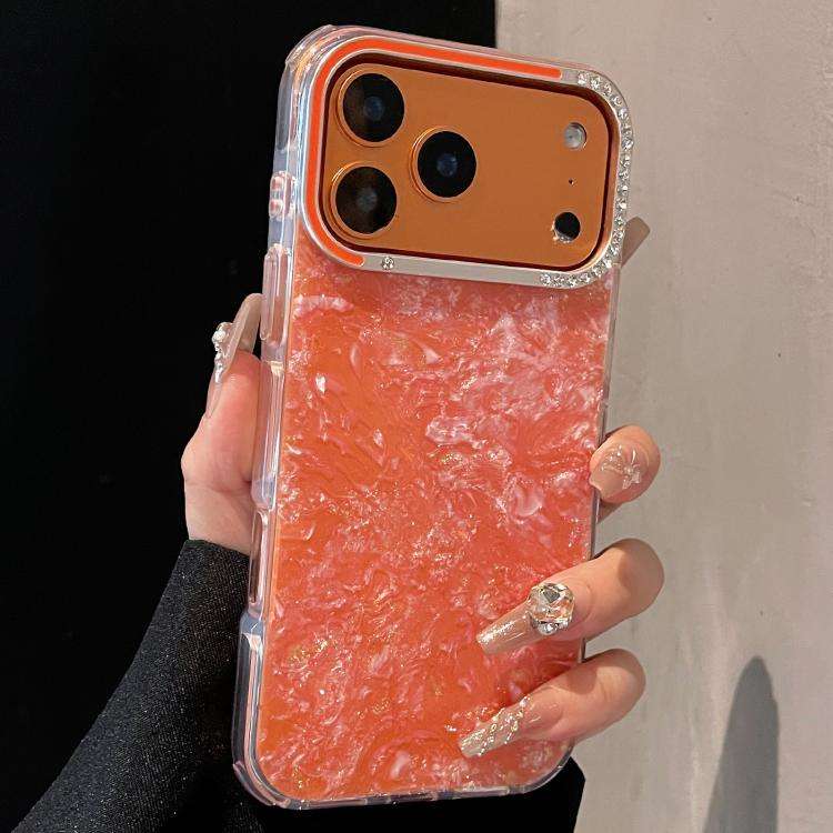 Gilded Colorful Shell Patterned TPU+IMD Phone Case, For iPhone 17 Pro Max, For iPhone 17 Pro, For...