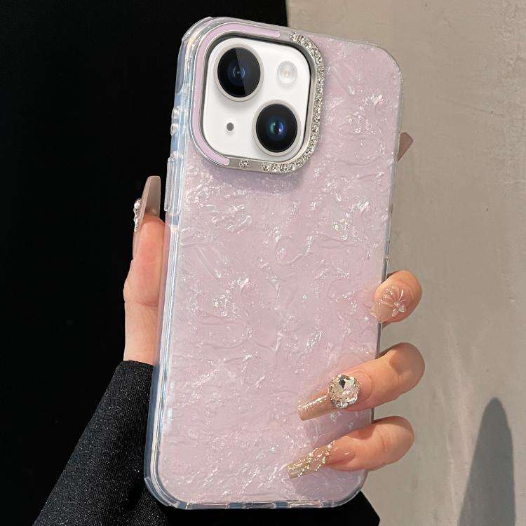 Gilded Colorful Shell Patterned TPU+IMD Phone Case, For iPhone 15 Pro Max, For iPhone 15 Pro, For...
