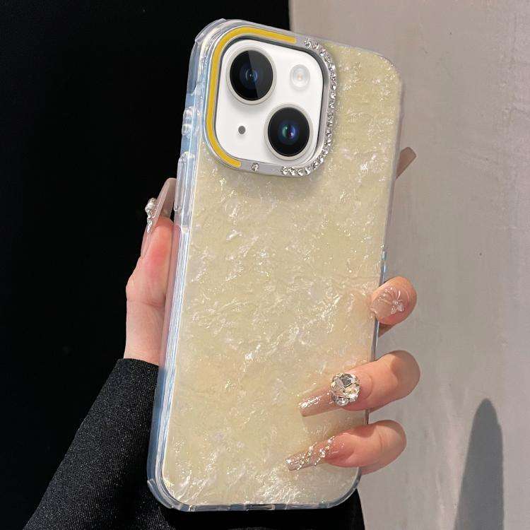 Gilded Colorful Shell Patterned TPU+IMD Phone Case, For iPhone 15 Pro Max, For iPhone 15 Pro, For...
