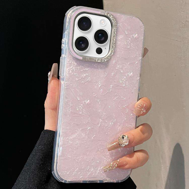 Gilded Colorful Shell Patterned TPU+IMD Phone Case, For iPhone 15 Pro Max, For iPhone 15 Pro, For...