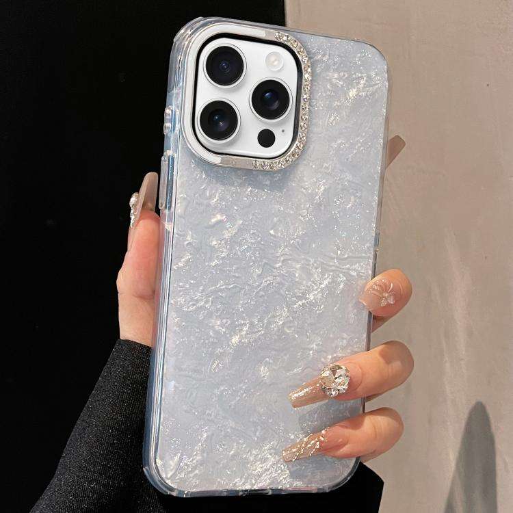 Gilded Colorful Shell Patterned TPU+IMD Phone Case, For iPhone 15 Pro Max, For iPhone 15 Pro, For...