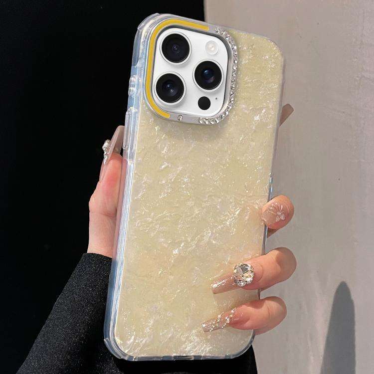 Gilded Colorful Shell Patterned TPU+IMD Phone Case, For iPhone 15 Pro Max, For iPhone 15 Pro, For...