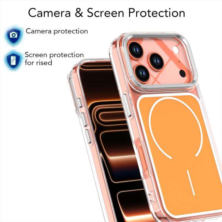 Bright Shadow Two-color MagSafe Magnetic Phone Case, For iPhone 18 Pro / 17 Pro, For iPhone 18 Pr...