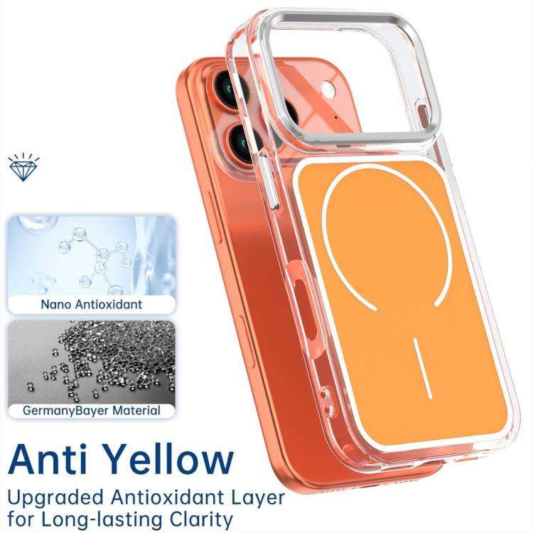 Bright Shadow Two-color MagSafe Magnetic Phone Case, For iPhone 18 Pro / 17 Pro, For iPhone 18 Pr...
