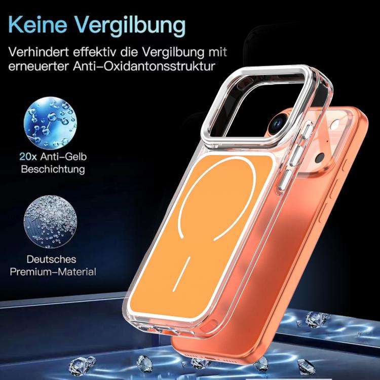 Bright Shadow Two-color MagSafe Magnetic Phone Case, For iPhone 18 Pro / 17 Pro, For iPhone 18 Pr...