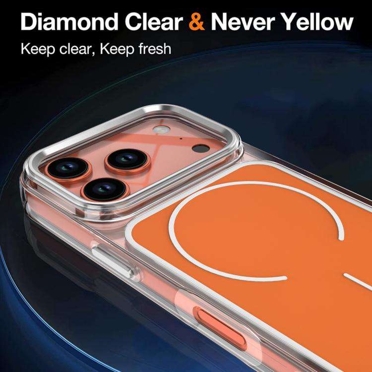 Bright Shadow Two-color MagSafe Magnetic Phone Case, For iPhone 18 Pro / 17 Pro, For iPhone 18 Pr...