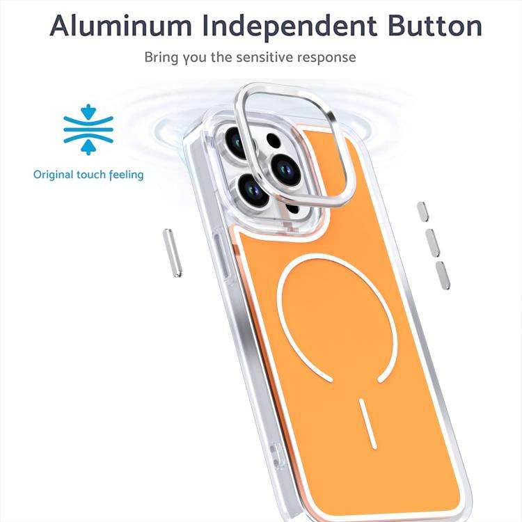 Bright Shadow Two-color MagSafe Magnetic Phone Case, For iPhone 15 Pro Max, For iPhone 15 Pro, Fo...