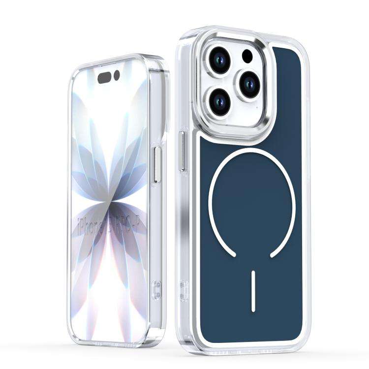 Bright Shadow Two-color MagSafe Magnetic Phone Case, For iPhone 15 Pro Max, For iPhone 15 Pro, Fo...