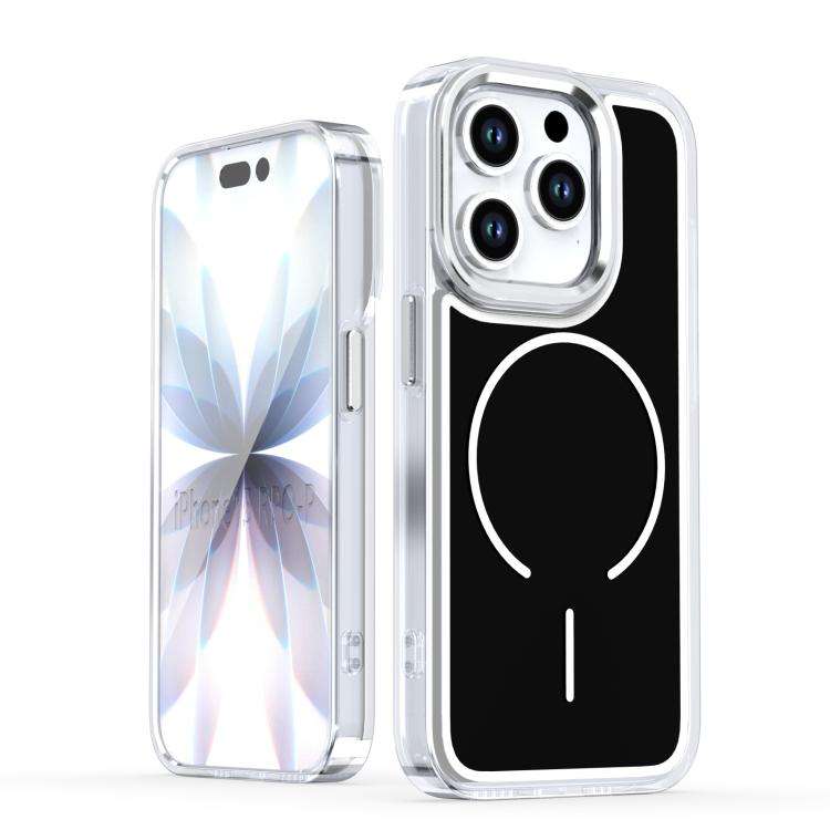 Bright Shadow Two-color MagSafe Magnetic Phone Case, For iPhone 15 Pro Max, For iPhone 15 Pro, Fo...