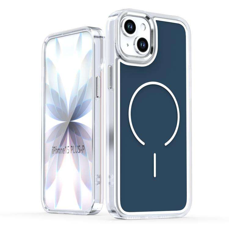 Bright Shadow Two-color MagSafe Magnetic Phone Case, For iPhone 15 Pro Max, For iPhone 15 Pro, Fo...
