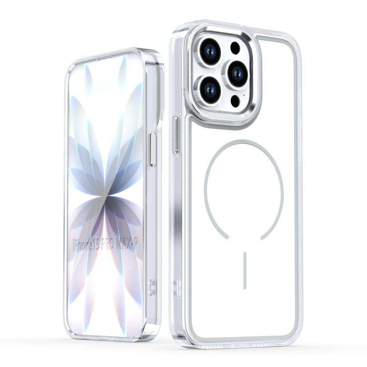 Bright Shadow Two-color MagSafe Magnetic Phone Case, For iPhone 15 Pro Max, For iPhone 15 Pro, Fo...