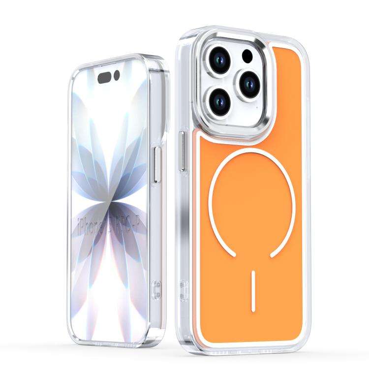 Bright Shadow Two-color MagSafe Magnetic Phone Case, For iPhone 15 Pro Max, For iPhone 15 Pro, Fo...